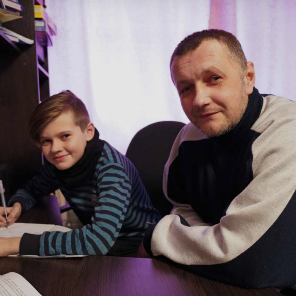 Dimitri mit seinem Sohn Danilo