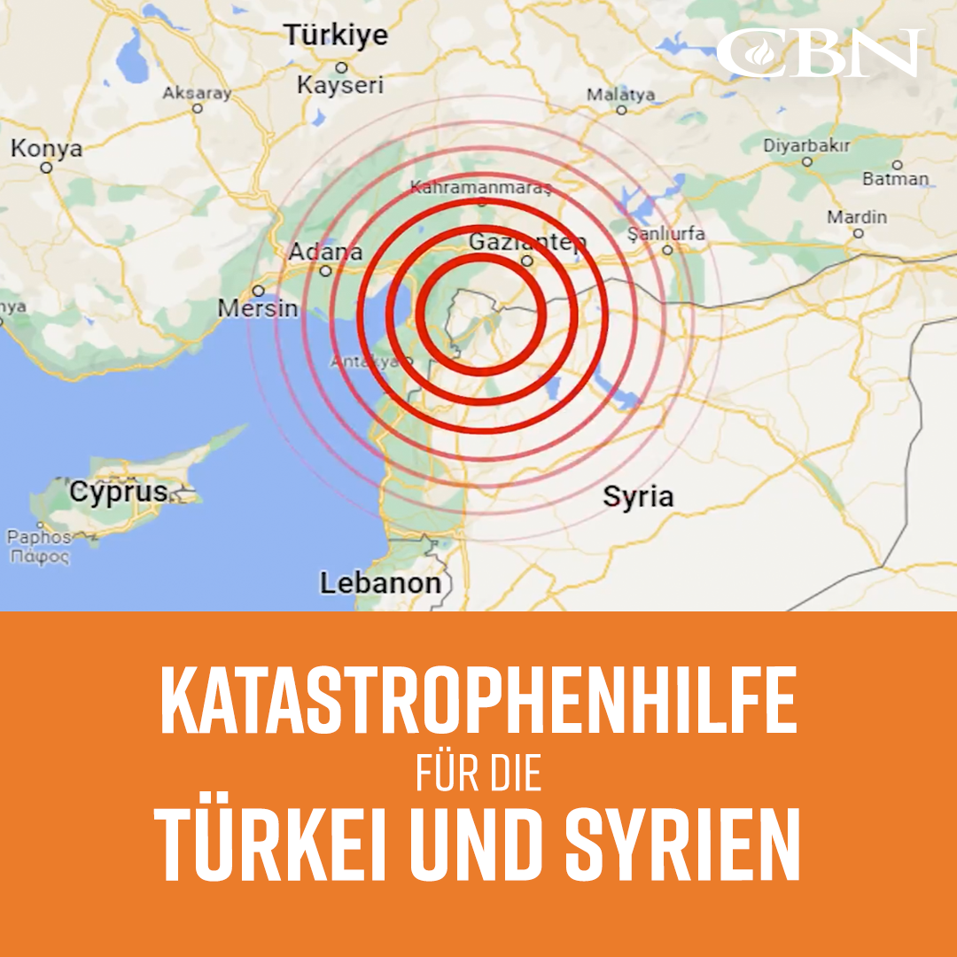 Landkarte Epizentrum des Erdbeben in der Türkei und Syrien