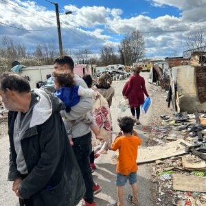 Roma Familien am Rande der Gesellschaft
