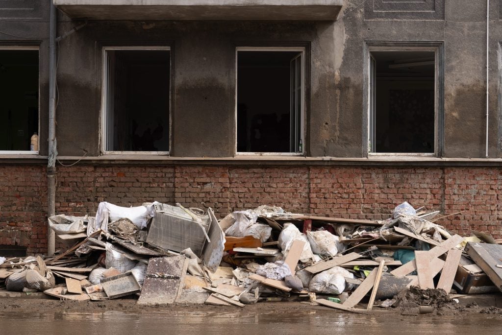 Ein leer geräumtes Gebäude