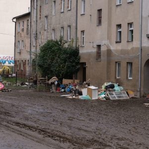 Wasserstand der Überschwemmungen
