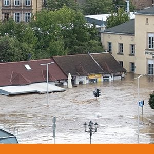 Überschwemmung in Polen