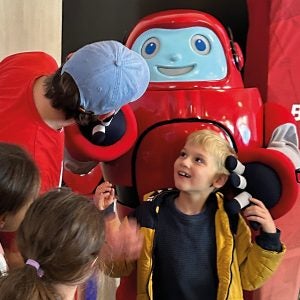 Gizmo mit den Kids
