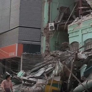Zerstörung in Myanmar