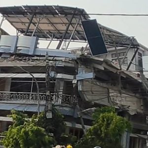 Zerstörung in Myanmar
