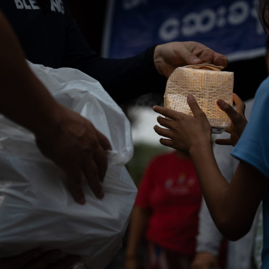 Verteilung der Solarlampen