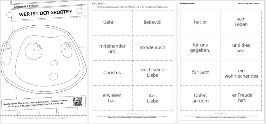 Bonusmaterial zu Superbuch Staffel 1 Folge 10