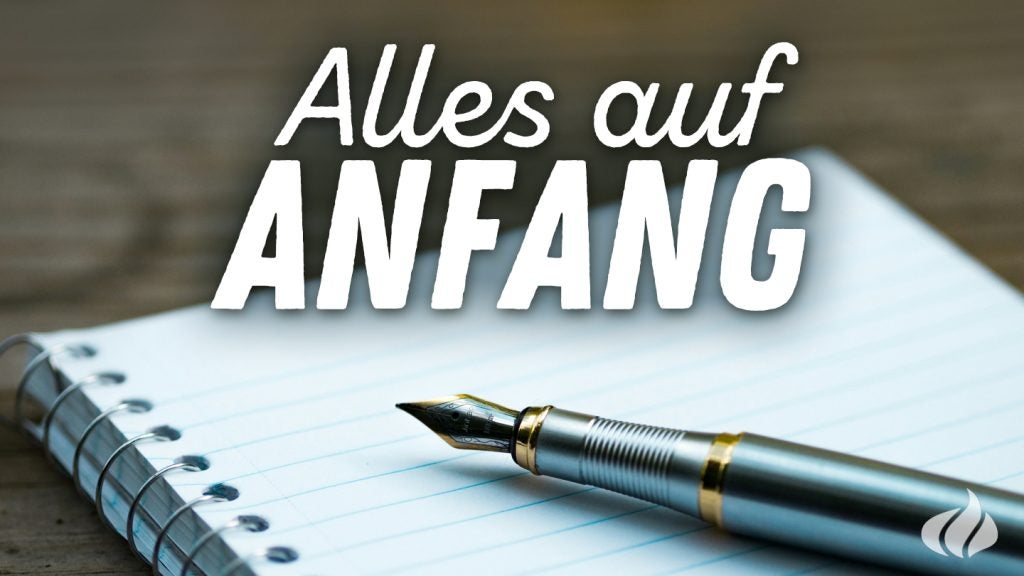 Alles auf Anfang - Bibelleseplancover