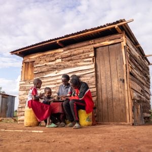 Eine Familie in Inkariak Ronkena.